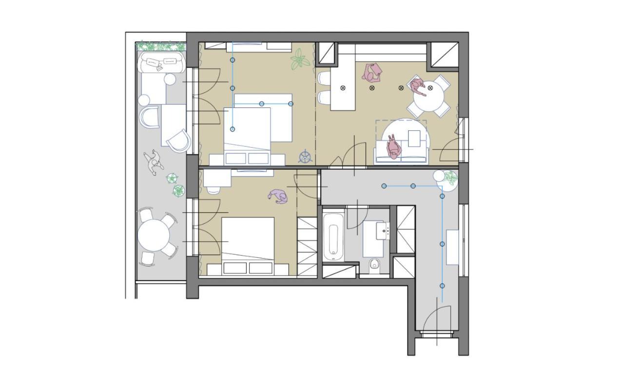 Turnkey I Central Apartment With Terrace プラハ エクステリア 写真